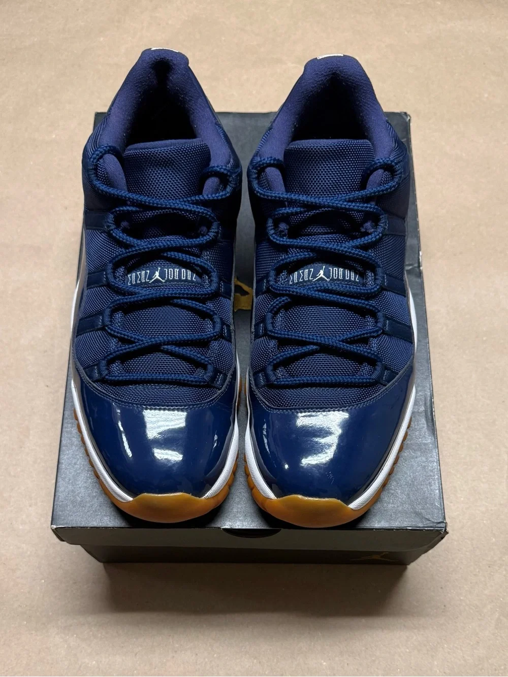Nike Air Jordan 11 XI Retro Low Navy Gum Mens size 14 Basketball Shoes Rare!